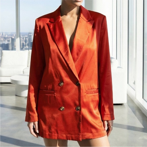 Orange Free People Blazer - Picture 2 of 2